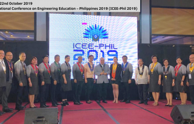 21st – 22nd October 2019 – Dr. Cecilia Chan delivers plenary speech at ICEE-Phil 2019, Iloilo City, Philippines
