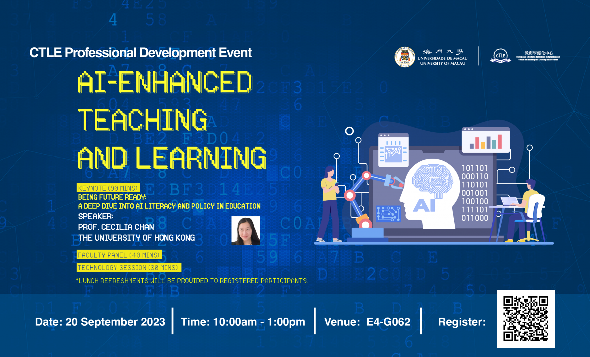 Prof. Cecilia Chan was invited as a Keynote Speaker at the University of Macau on how AI-enhanced Teaching and Learning 